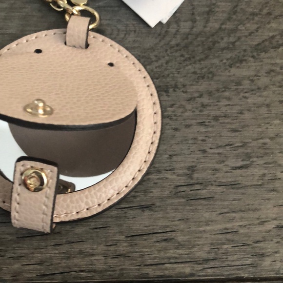 Kate SpadeCircle Mirror Leather BagCharm/keychain - Picture 4 of 8